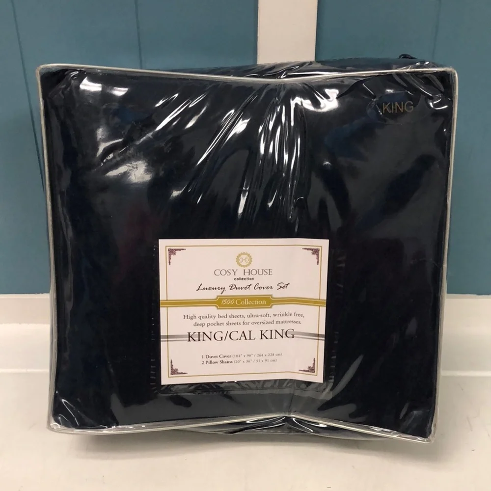 Cosy House Collection King / Cal California King‎ luxury duvet cover sham set